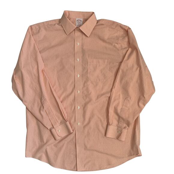 Brooks Brothers 1818 Madison Men's Size 16.5-35 Non Iron Button Up Check Shirt - Picture 13 of 16